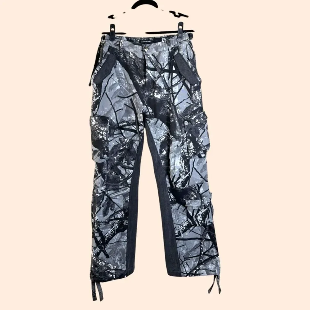 Maniere De Voir Black and Gray Flare Jeans - Picture 2 of 10